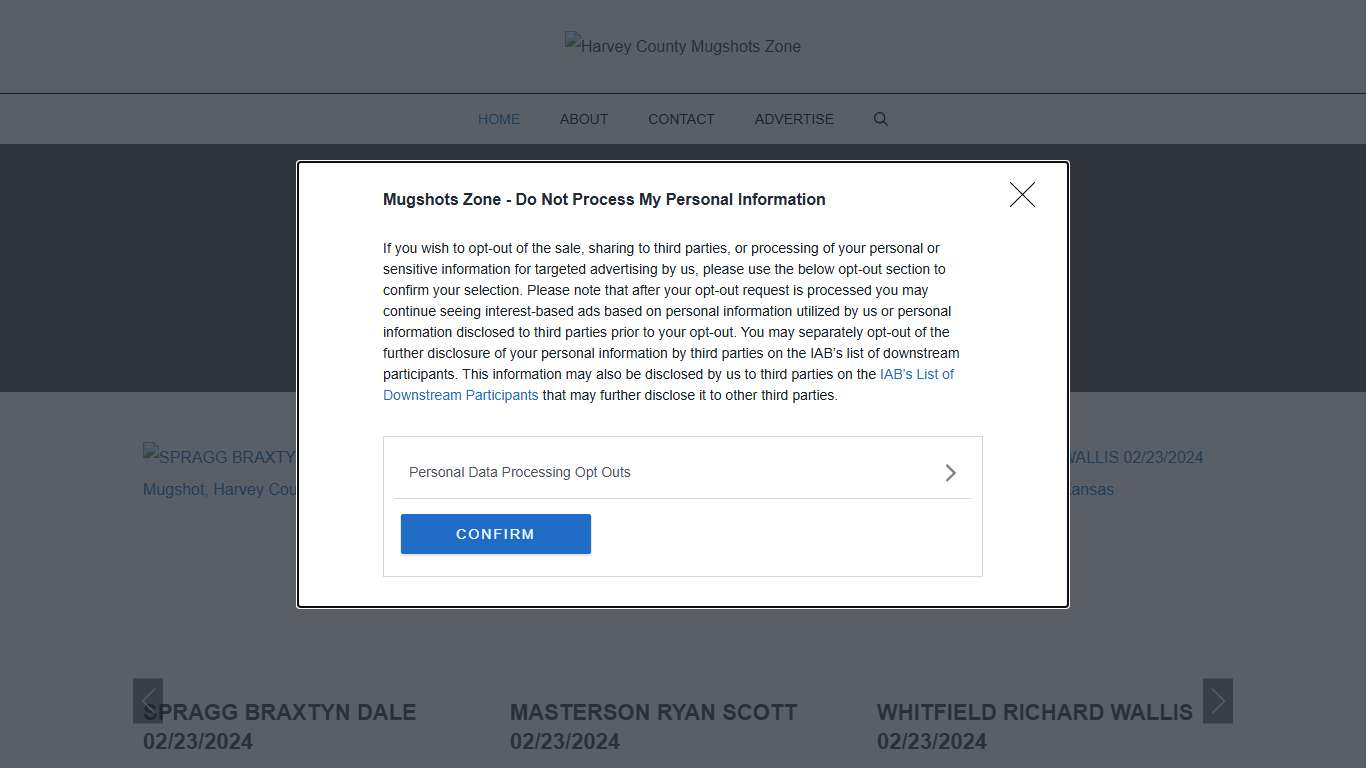 Harvey County Mugshots Zone