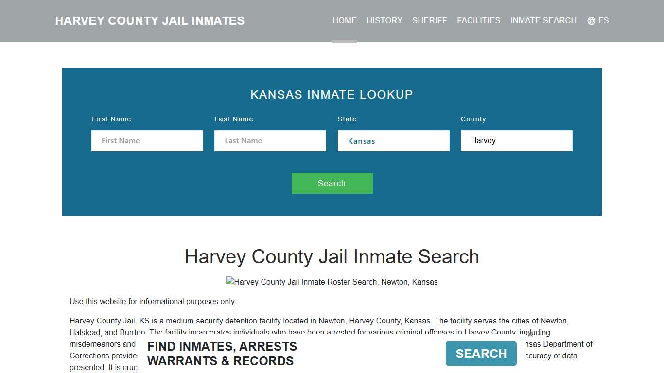 Harvey County Jail Inmate Roster Lookup, Newton, KS